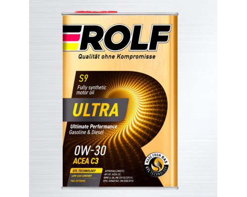 Моторное масло ROLF Ultra C3 0W-30 (4л)