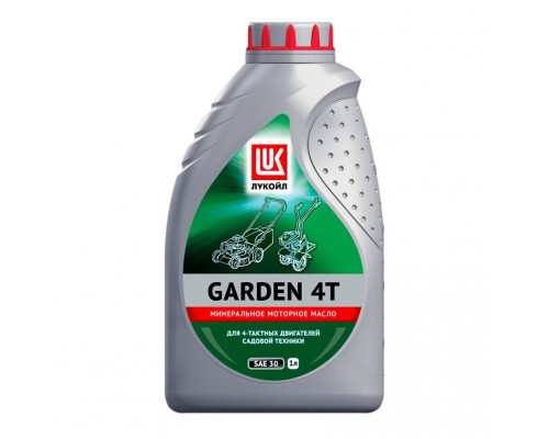 Масло для 4-х тактных двигателей минеральное Лукойл Garden 4T SAE 30 (1л) (1668254)