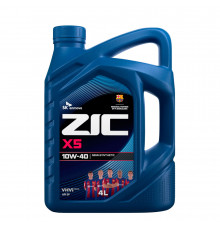 Масло моторное ZIC X5 10W40, 4л.