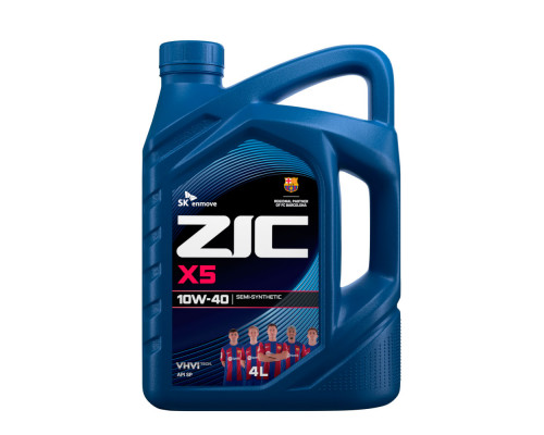Масло моторное ZIC X5 10W40, 4л.