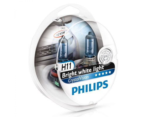 Лампа H11/W5W 12V PHILIPS CrystalVision