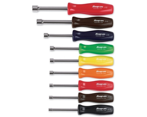 Набор дюймовых торцевых ключей Snap-on 3/16"-1/2" с пластиковыми рукоятками, 9шт. Набор дюймовых торцевых ключей Snap-on 3/16"-1/2" с пластиковыми рукоятками, 9шт.