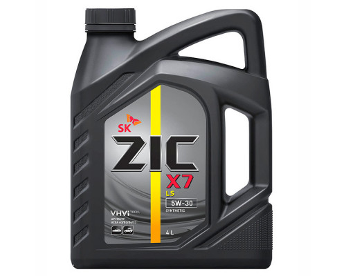 Синтетическое моторное масло ZIC X7 LS 5W30,4л