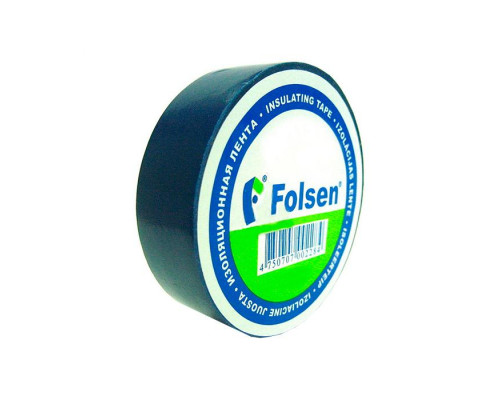 Изоляционная лента Folsen 19мм-20м синяя Premium (012102) -18..+105оС