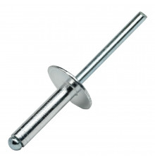 Заклепка аллюминиевая, диаметр 1/8", захват 1/4" (100 шт.)