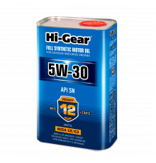 Моторное масло Hi-Gear 5W-30 SN ACEA С2/С3, 1л. HG0330
