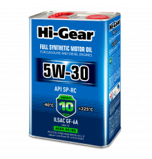 Моторное масло Hi-Gear 5W-30 SP-RC ACEA A5/B5, 4л. HG0534