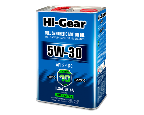 Моторное масло Hi-Gear 5W-30 SP-RC ACEA A5/B5, 4л. HG0534