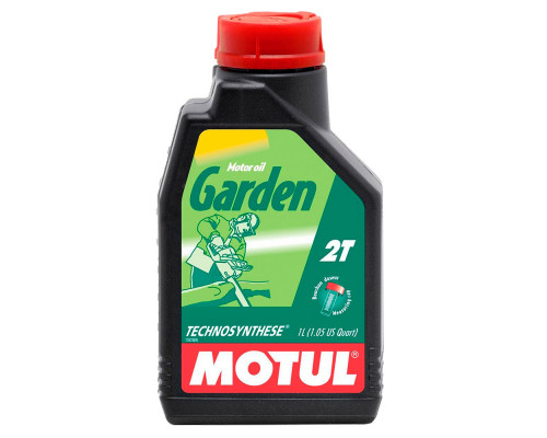 Масло моторное минеральное 2-тактное для газонокосилок Motul Garden 2T (1л)