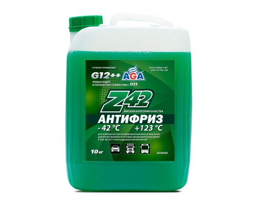 Антифриз AGA Z42 зеленый ‎(9.46 л/10 кг)