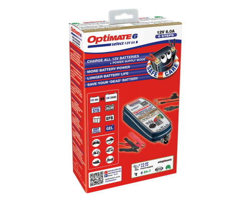 Зарядное устройство OptiMate 6 Select Gold (1х0.4-6, 12V), TM370