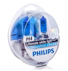 Лампы PHILIPS Diamond Vision H4 12V 60/55W (Комплект - 2 шт.)