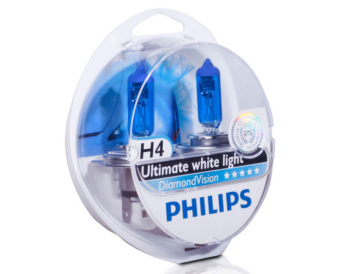 Лампы PHILIPS Diamond Vision H4 12V 60/55W (Комплект - 2 шт.)