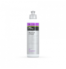 Антиголограммная финишная абразивная паста с воском карнауба KochChemie MICRO CUT & FINISH P3.01,  (250 мл)