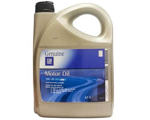 Моторное масло GM Dexos2  5W30  (1942003) 5л