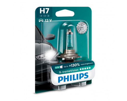 Лампа H7 12972 XV+ 12V 55W PX26D +130% X-treme Vision PHILIPS B1