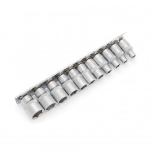 Набор головок 6-гр.дюймовых (5/32"- 1/2") 11 шт., квадрат 1/4" (Дело Техники)