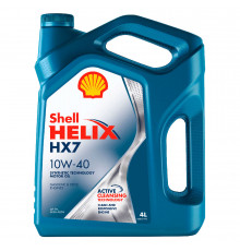 Моторное масло SHELL HELIX PLUS/HX7 10W40 4L (арт. 550040315)
