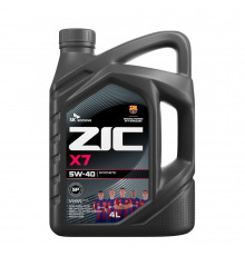 Масло моторное ZIC X7 5W-40 (4л) (162662)